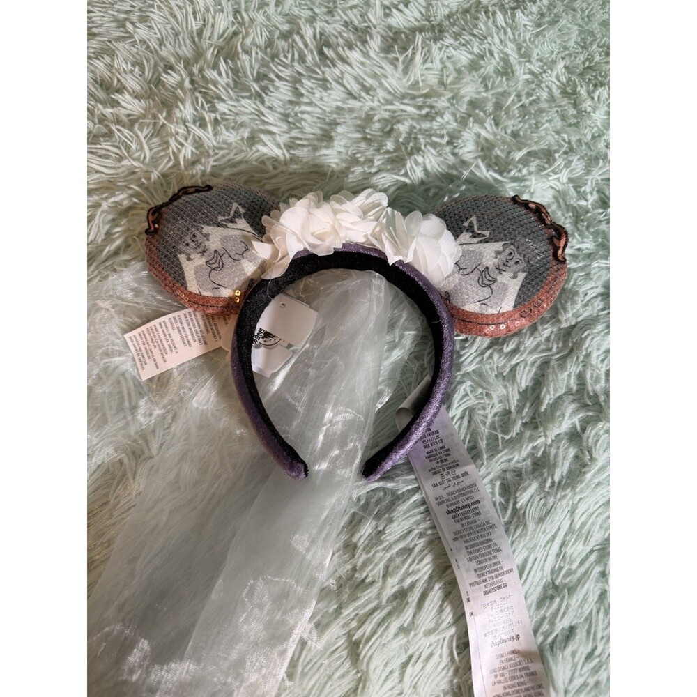 Disney Parks Haunted Mansion Constance the Bride Veil Minnie Mouse Ears - NEW